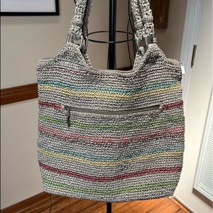 The Sak Shoulder Bag Tote Woven Striped